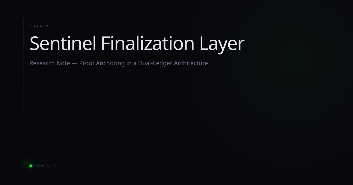 Sentinel Finalization Layer